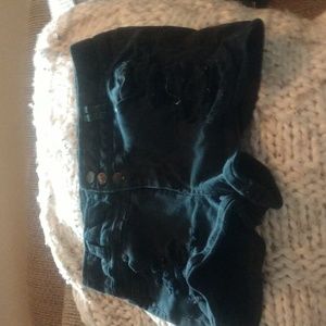 Blue spice black distressed shorts size 11/12